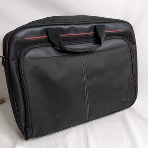Targus 16" Black/Red Travel Laptop Bag 3 Compartments with Carry On Strap